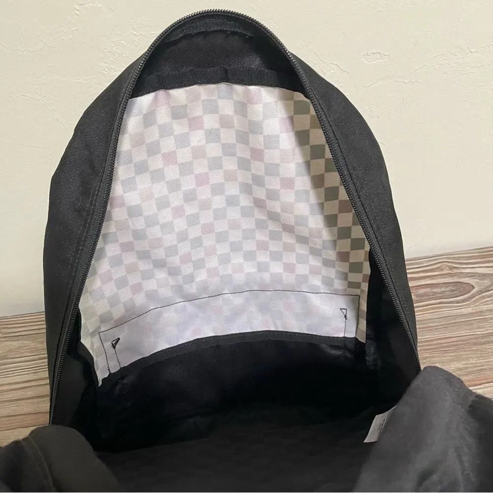 Vans Backpack Laptop Bag Checkerboard Colorful Glitter Zip Close School Everyday